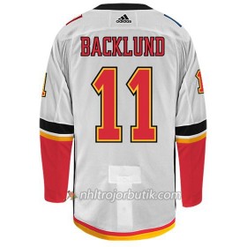 Män Ishockey Calgary Flames Tröja MIKAEL BACKLUND 11 Adidas Vit Authentic